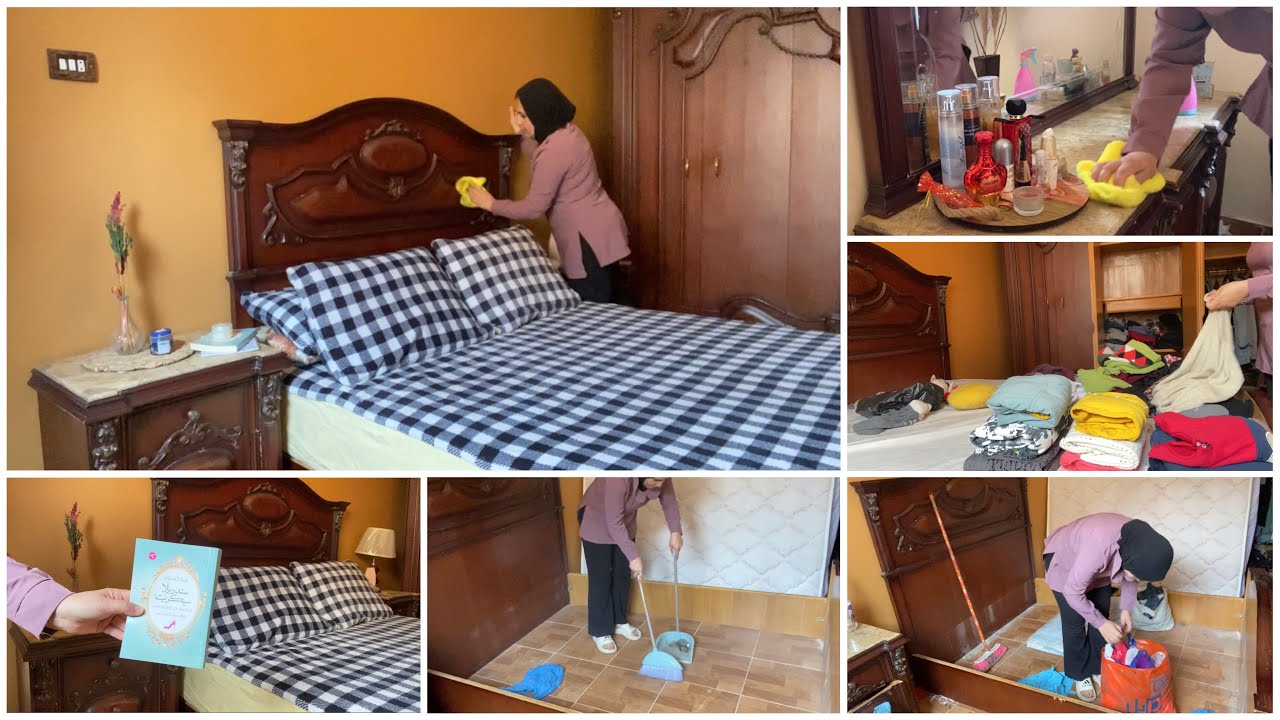 روتين🪴التنظيف العميق والروائح المنعشة لغرفة النوم🏡نظافة الغرفه/خرجت ملابس الشتا🙆‍♀️تنظيفات الشتا