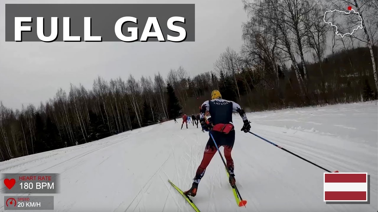 Apkārt Alaukstam 2026 Cross-Country Skiing Around Alauksts 2026 🇱🇻 | Heart Rate & Speed Overlay