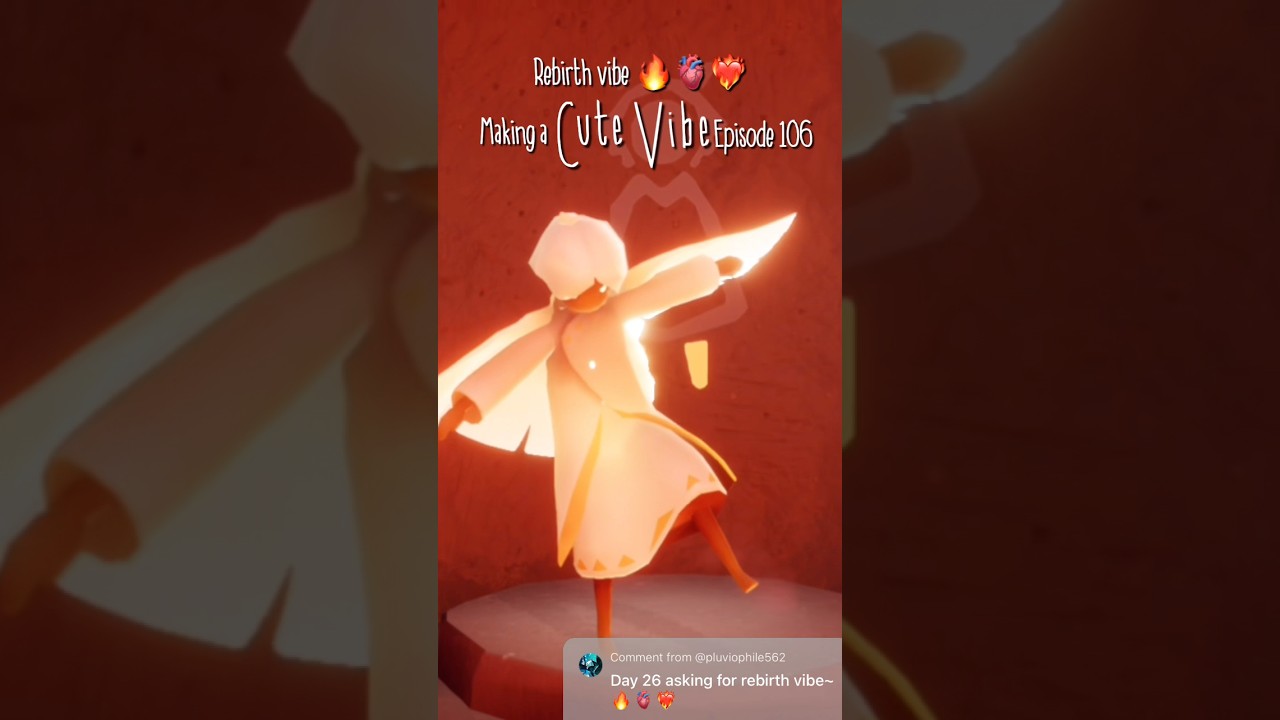 Rebirth Vibe 🔥 Daily Outfit in Sky 🫀 Day 106 Comment Suggestion! #skycotl#thatskygame#sky#vibe