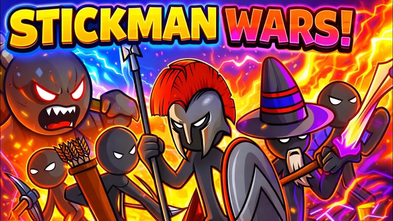 5 STICKMEN vs MONSTER 😈 | EPIC FIGHT