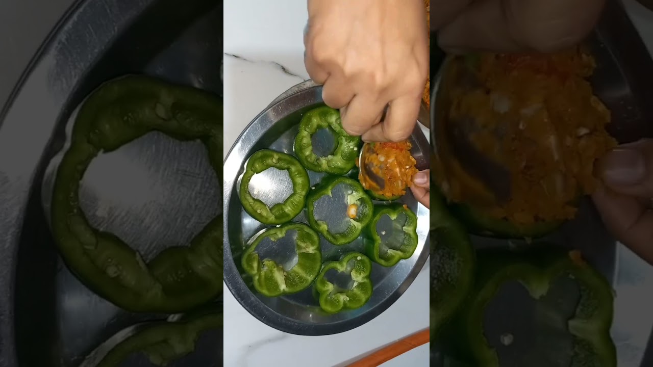 #shorts # potato stuffed Capsicum recipe| bharva shimla mirch recipeb