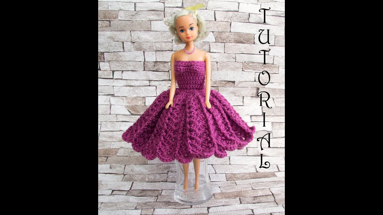 Sukienka na szydełku dla Barbie 1