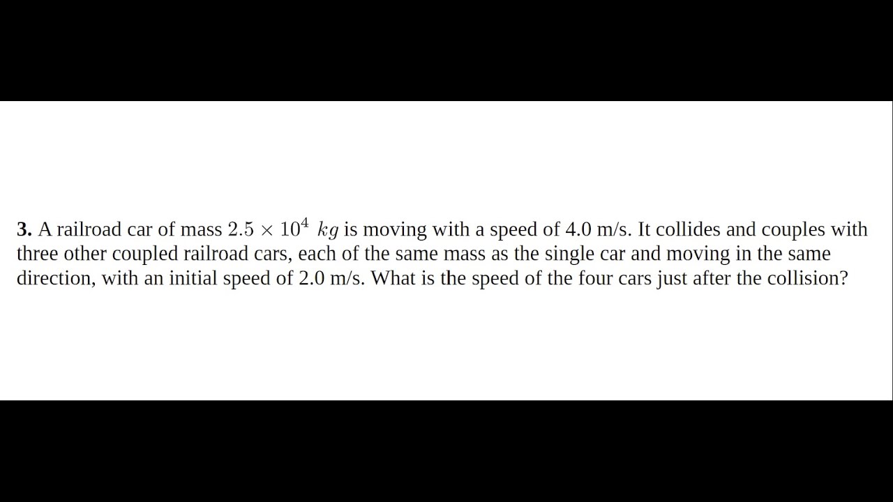 How to find the final velocity when two objects collide and stick together. | Physics 1
