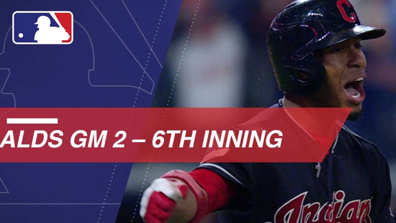 Watch Francisco Lindor's grand slam in the full Indians' 6th inning in ALDS Game 2