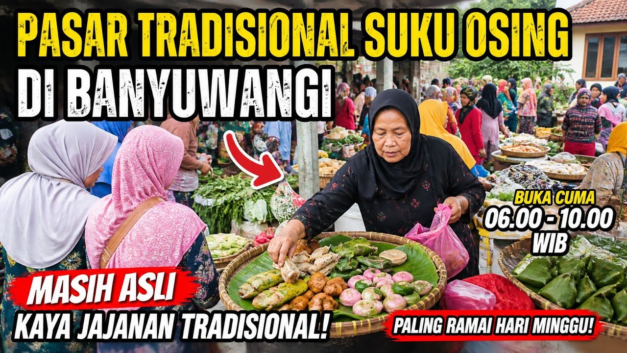 Pasar Tradisional Suku Osing Cungking Banyuwangi 