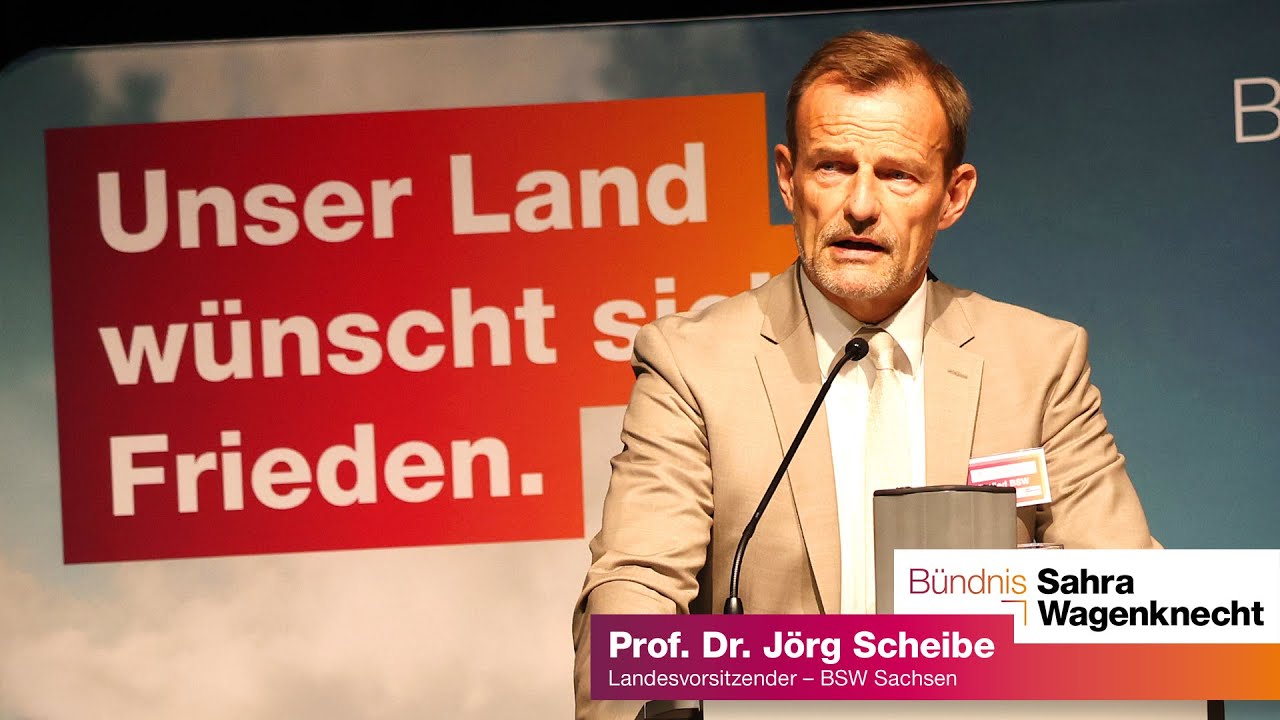 Prof. Dr. Jörg Scheibe – Kandidatur für den Landesvorsitz auf dem 4. Landesparteitag des BSW Sachsen