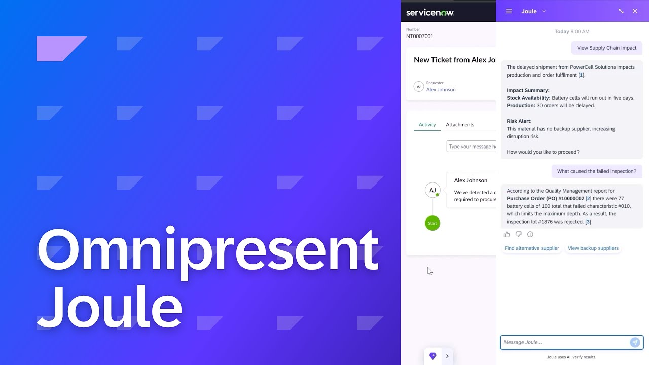 Omnipresent Joule: Your Business AI Assistant Available in Every Application | Demo