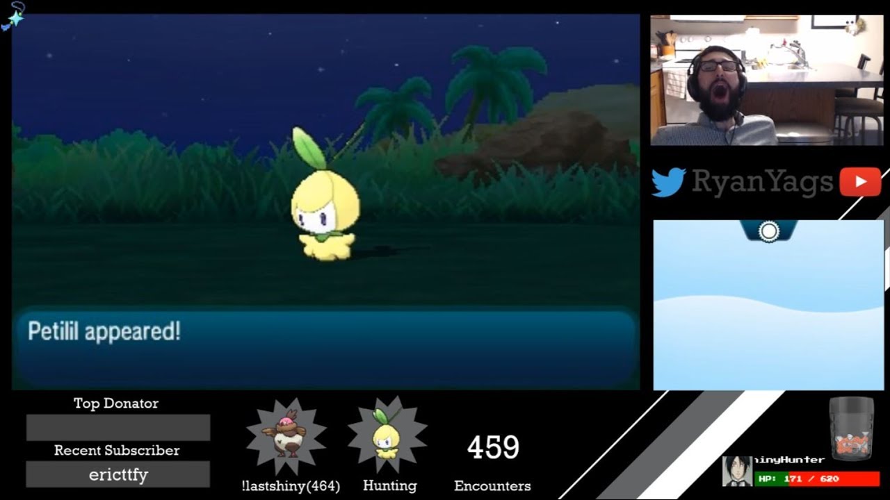 Shiny Petilil via SOS in Pokemon Sun and Moon