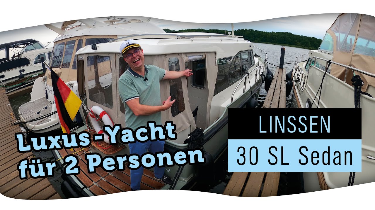 Luxus-Yacht: Linssen 30 SL Sedan - die perfekte Charter-Yacht für deine Auszeit zu zweit
