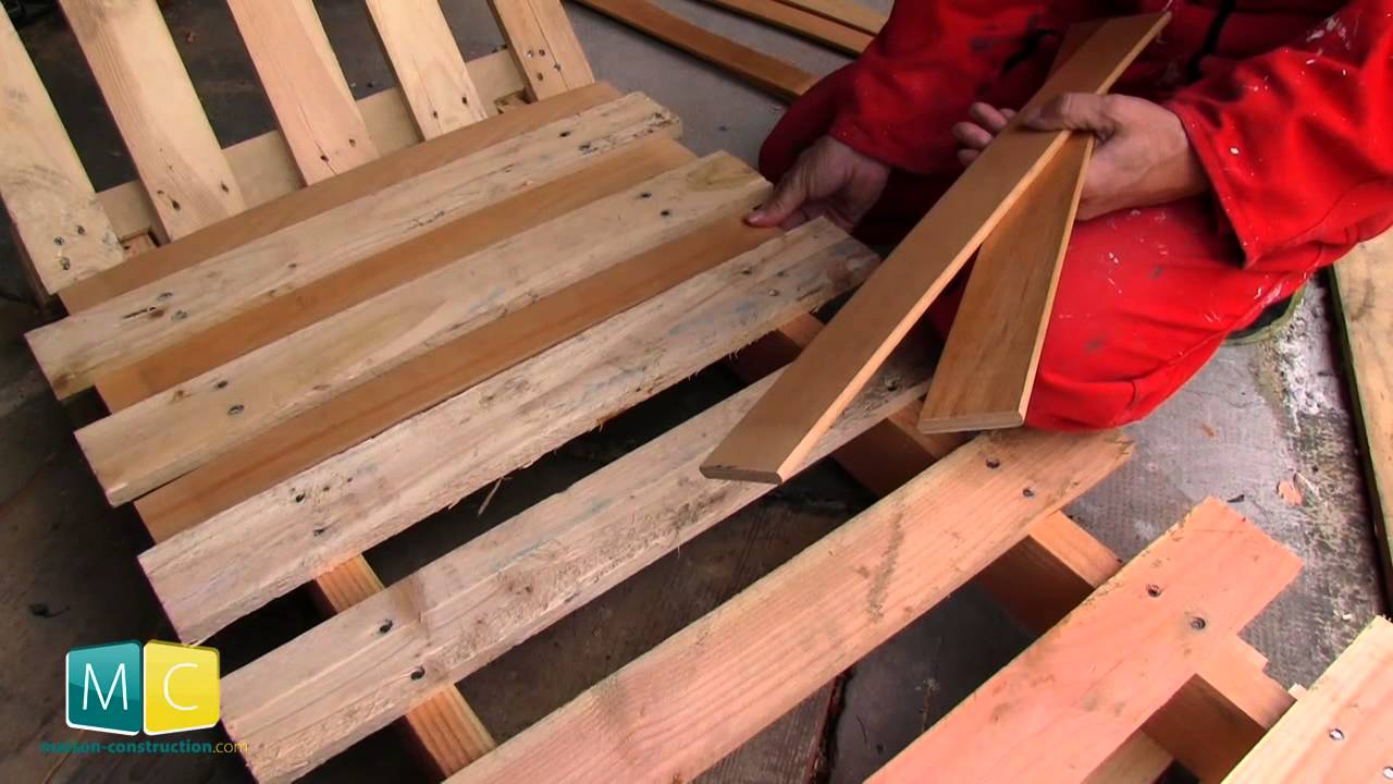Chaise longue palette, faire soi même un bain de soleil en palette