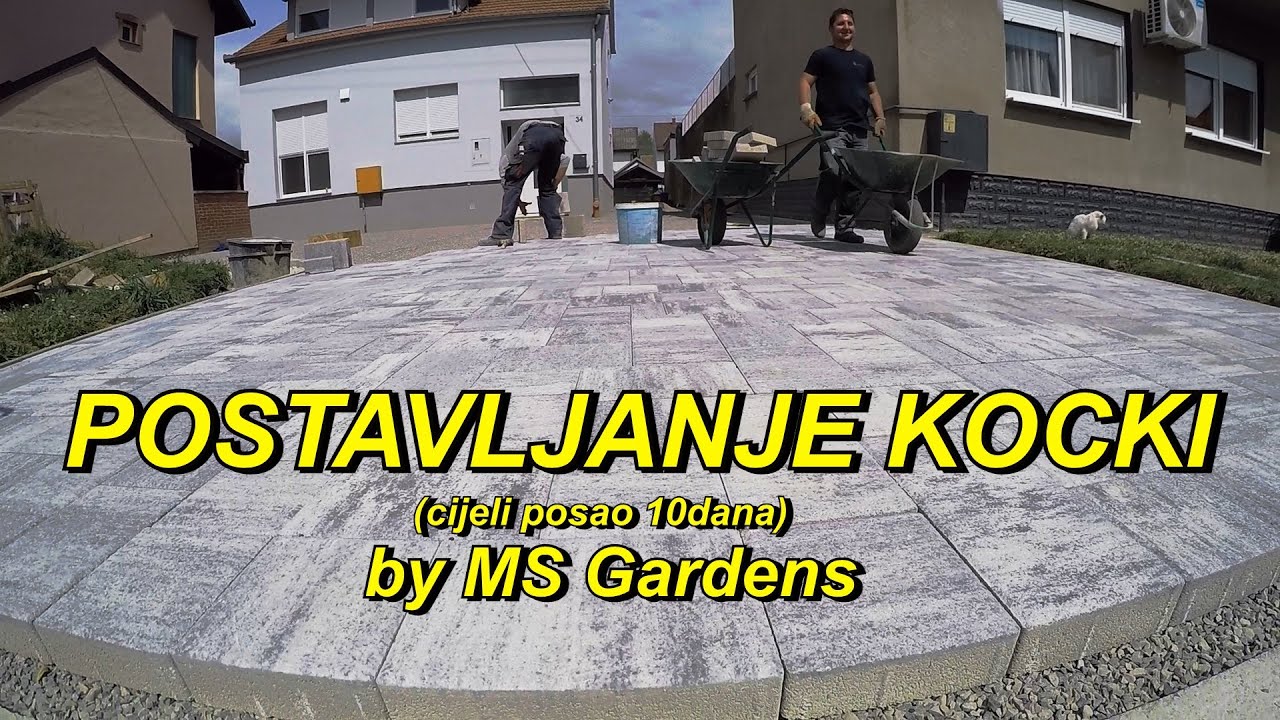 Kako PRAVILNO postaviti kocke u dvorištu by Josip Bešlić / MS Gardens  Paving tiles installation DIY