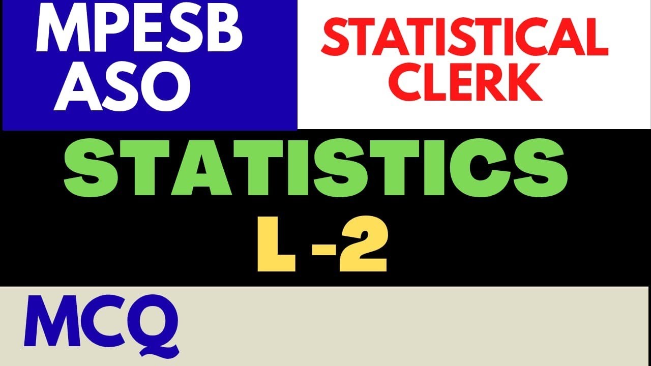  MPESB ASO | MP ASO | Dsssb Statistical Clerk | Statistical Officer | Statistics | ASO 