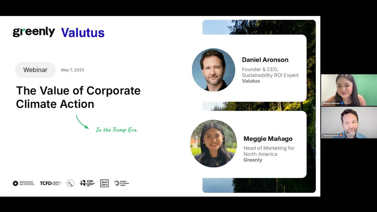 The Value of Corporate Climate Action in the Trump Era Webinar