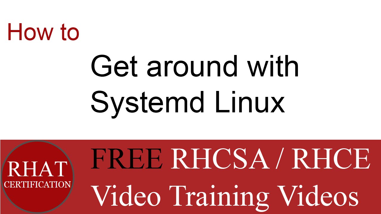 Systemd tutorial How to get around with systemd Linux