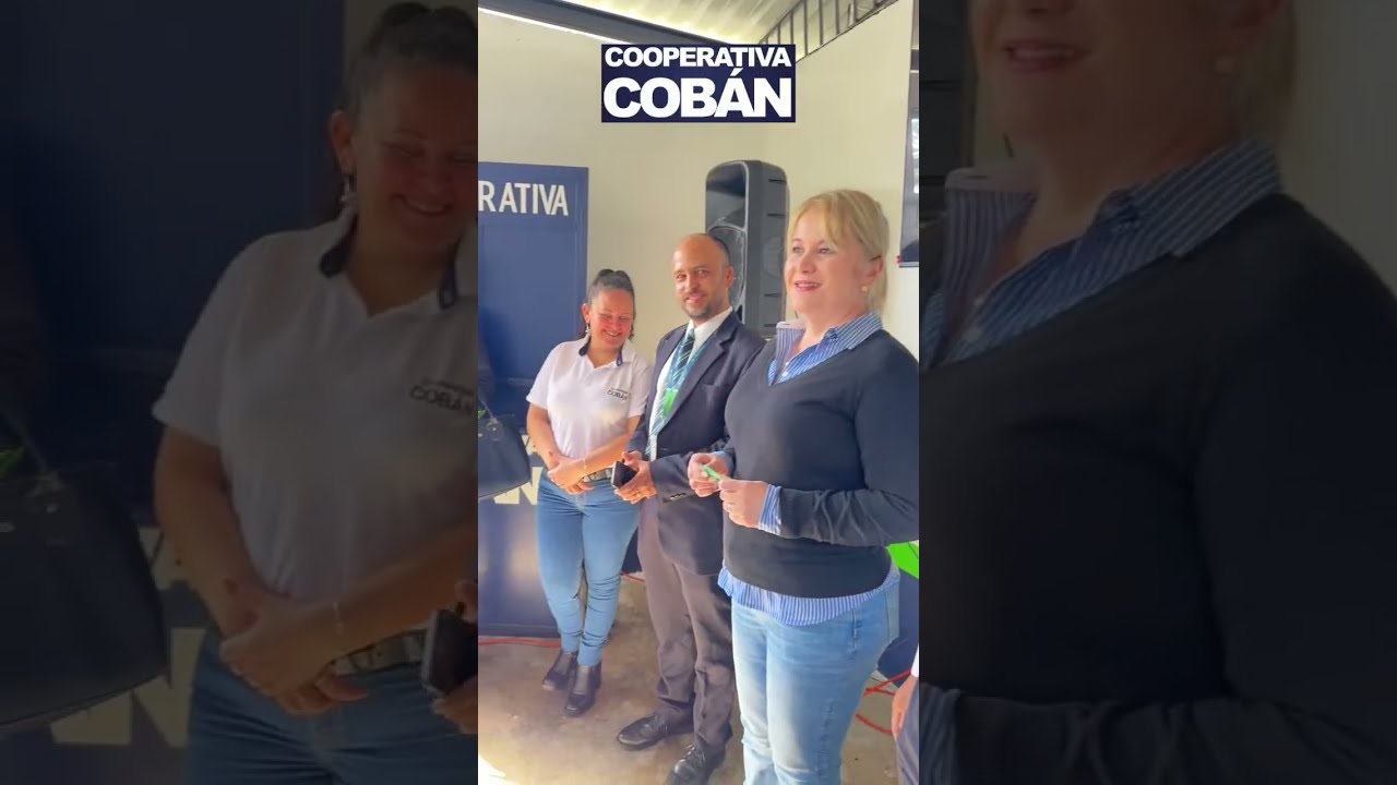 Inauguración de un aula cooperativa en la EFA, por Cooperativa Cobán