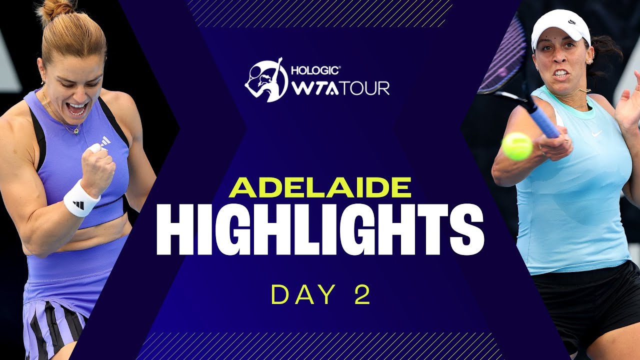 Day 2 in Adelaide featuring Jabeur, Ostapenko and Sakkari in action | WTA Match Highlights