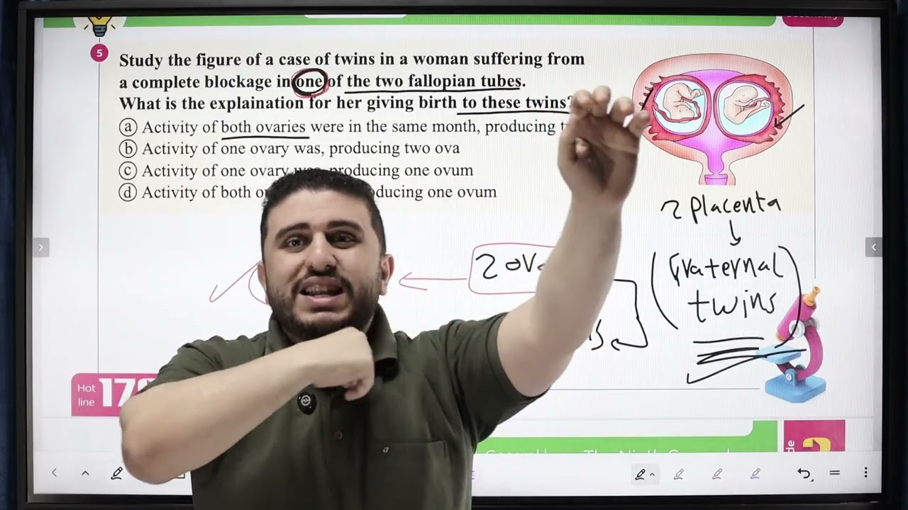 Solution of Eltafouk Biology Book Final Revision  General Exam  Model 9 Biology questions