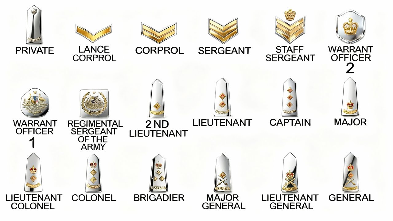Every Rank In The Australian Army EXPLAINED In 10 Minutes