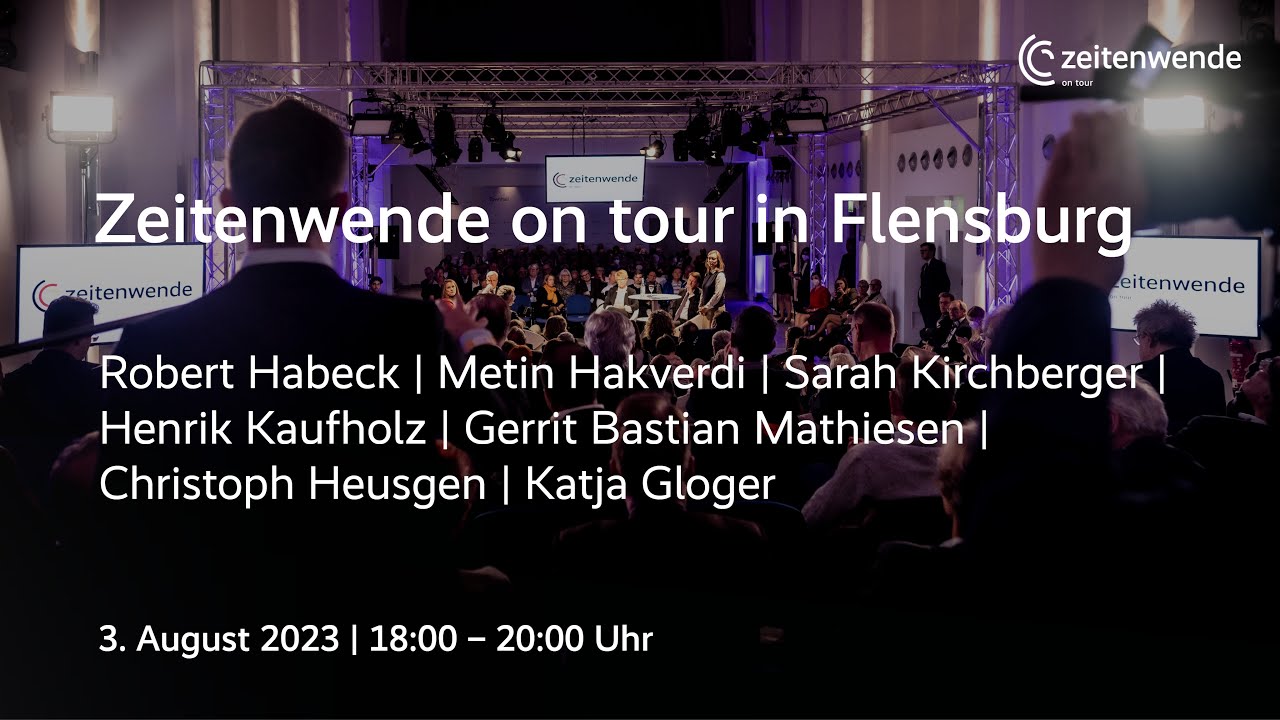 Zeitenwende on tour in Flensburg – Bürger:innen diskutieren mit Robert Habeck und Co.