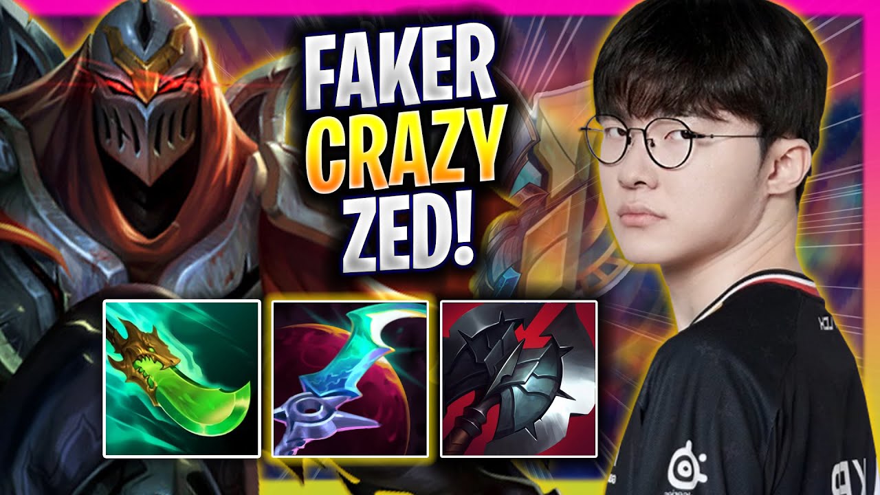 FAKER CRAZY GAME WITH ZED! - T1 Faker Plays Zed MID vs Hwei! | Season 2025