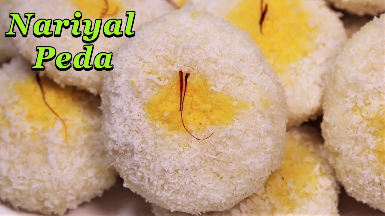 Delicious Nariyal Peda | Coconut Peda | No ghee No Mawa Sweets in 10 mins | Easy & Quick Sweets