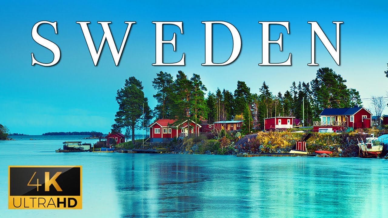FLYING OVER SWEDEN (4K UHD) - Relaxing Music With Stunning Beautiful Natural Video (Ultra HD Film)