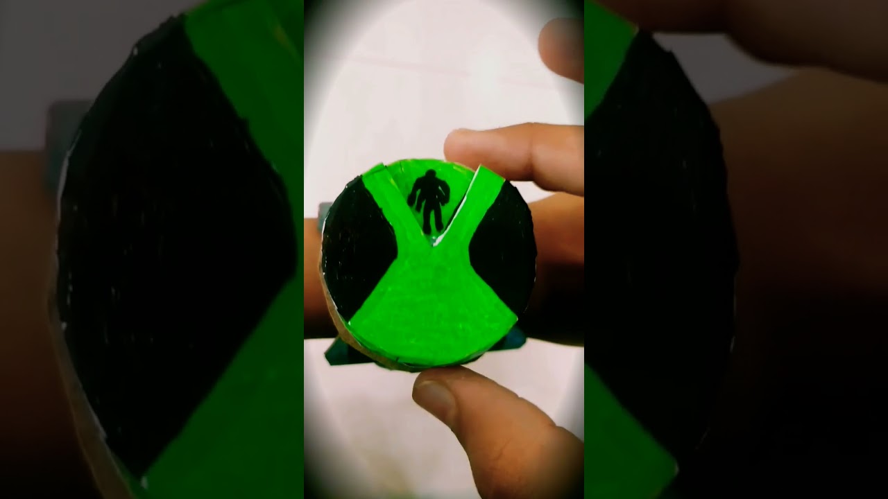BEN 10 WATCH || OMNITRIX || MADE BY CARDBOARD || #ben10 #omnitrix #youtubeshorts #shorts