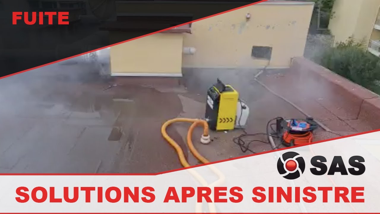 Un jour une recherche de fuite - Fumigation toit terrasse