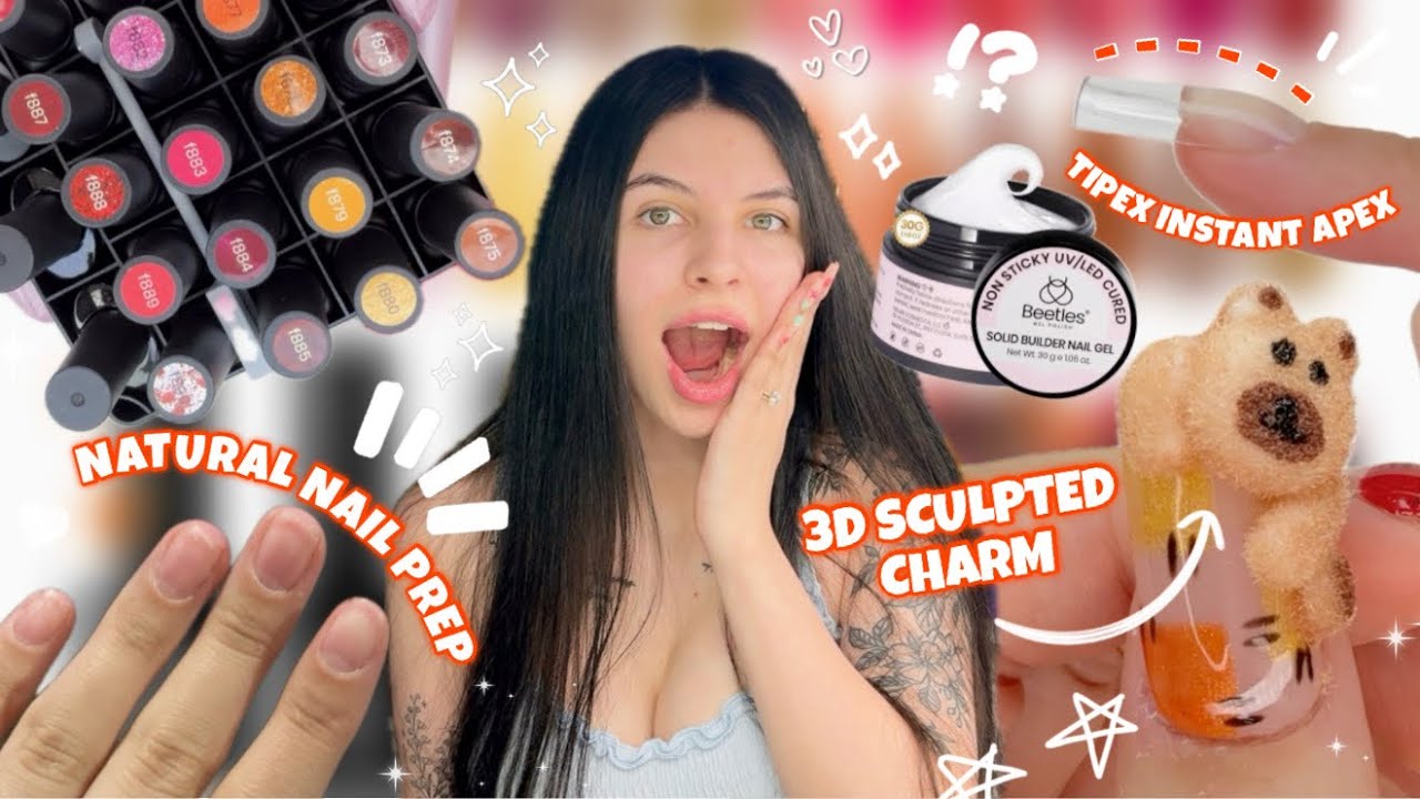 Посмотрите, как я подготавливаю и наношу Tipex Instant Apex Tips! 😍 Подготовка натуральных ногтей...