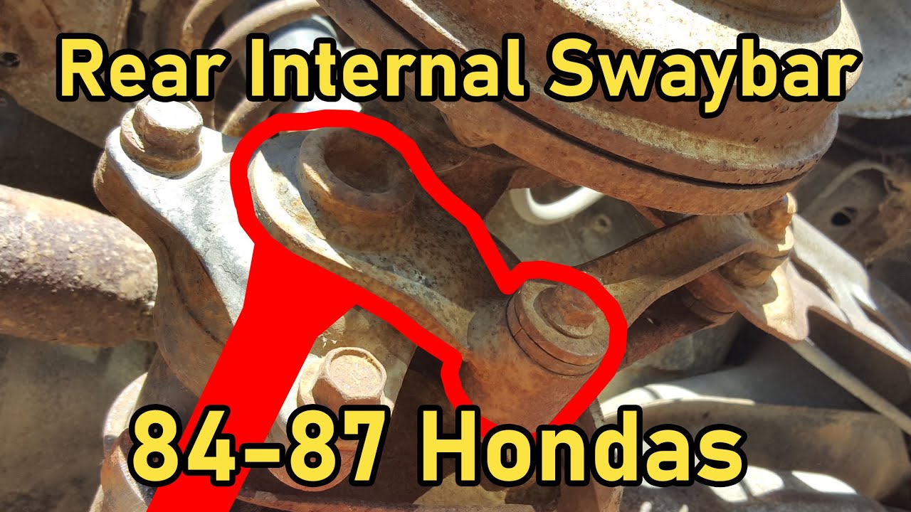 Tighten up play in Rear Swaybar (84, 85, 86, 87 Civic, CRX, Integra)