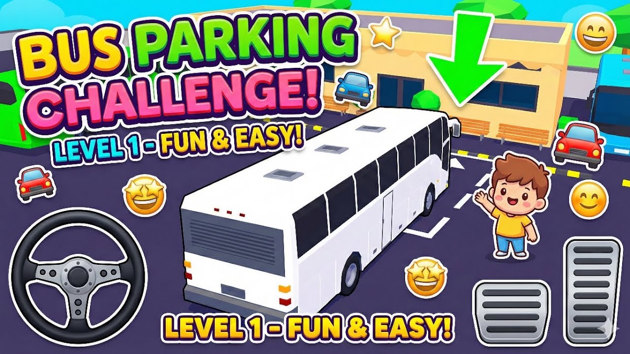 OMG! 😱 Real Bus Parking Challenge - Level 1 🚌