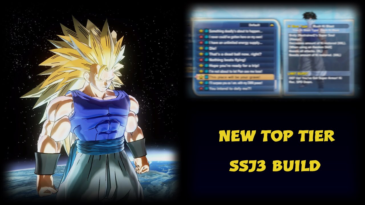 NEW TOP TIER Male Saiyan Super Saiyan 3 Build | Dragon Ball Xenoverse 2