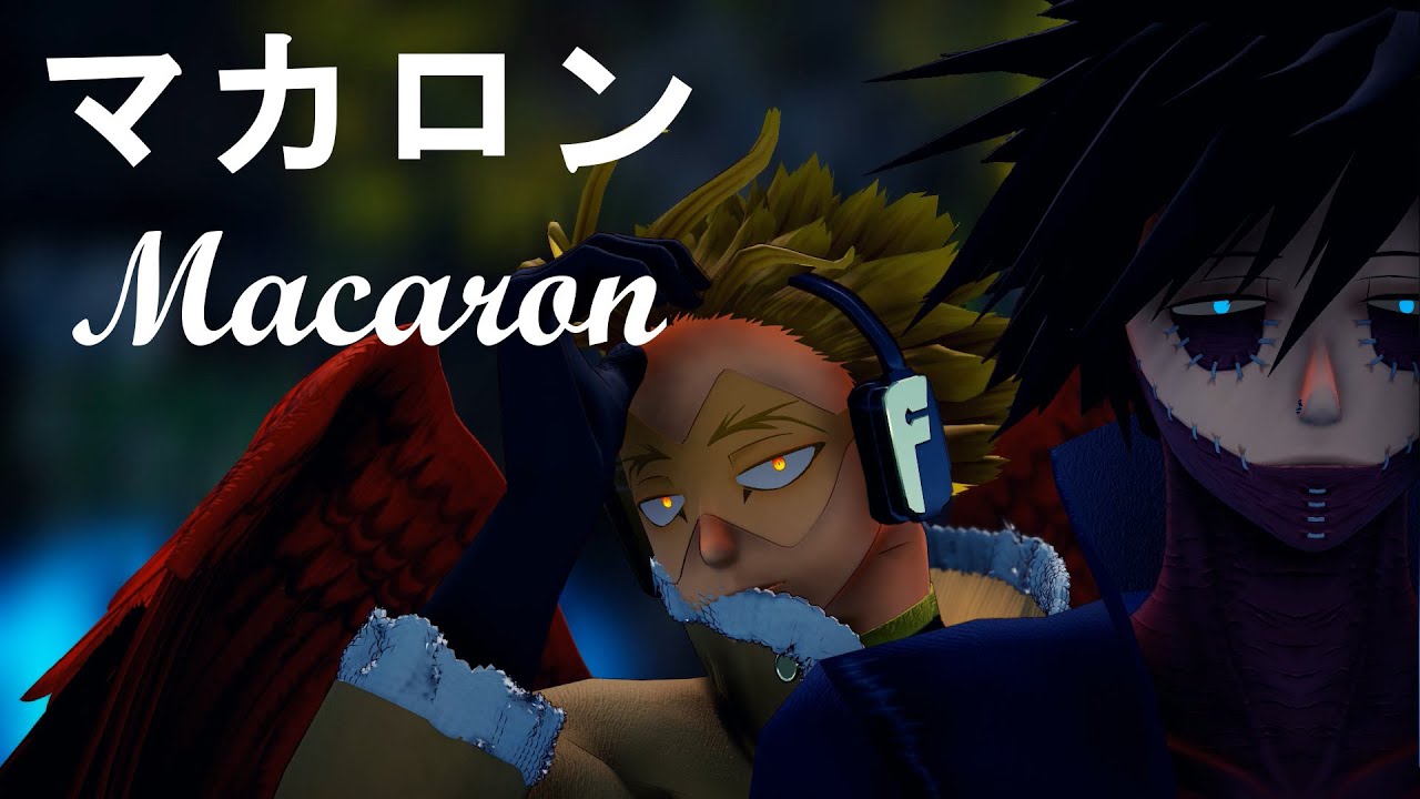 [MMDヒロアカ / MMD BNHA] マカロン/Macaron [荼毘/Dabi & ホークス/Hawks]