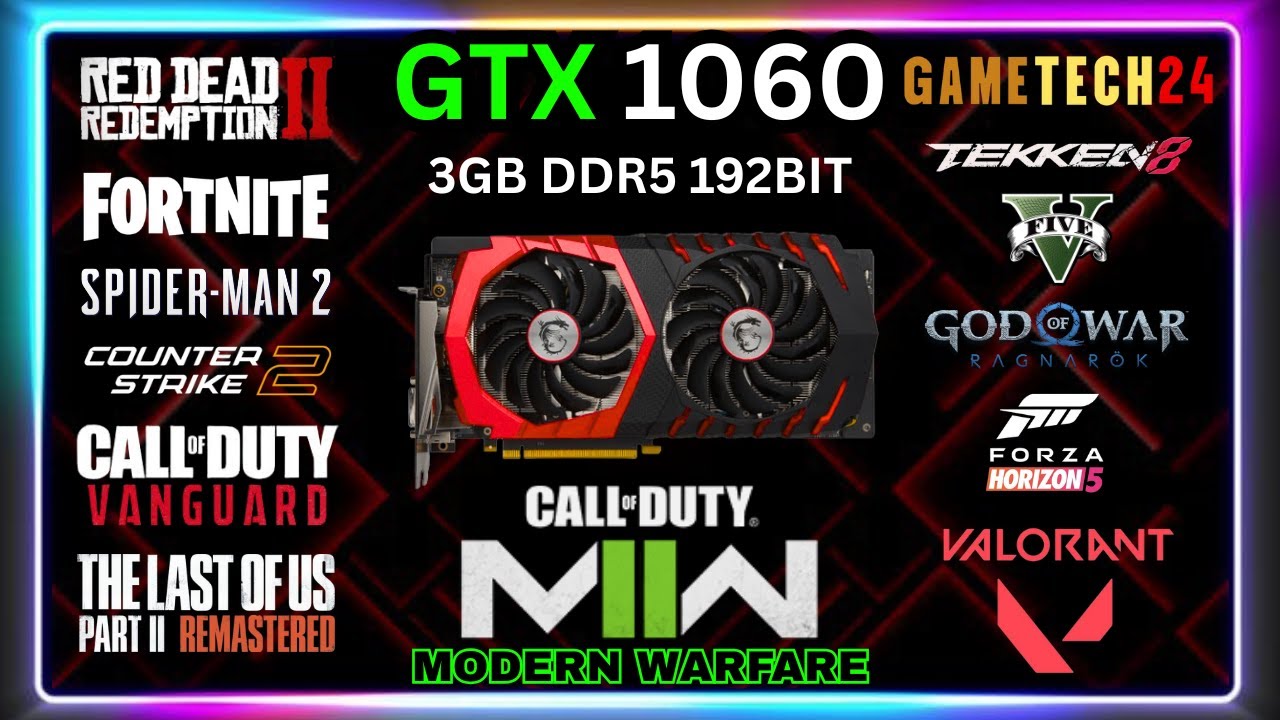 GTX 1060 3GB Gaming Test 2025
