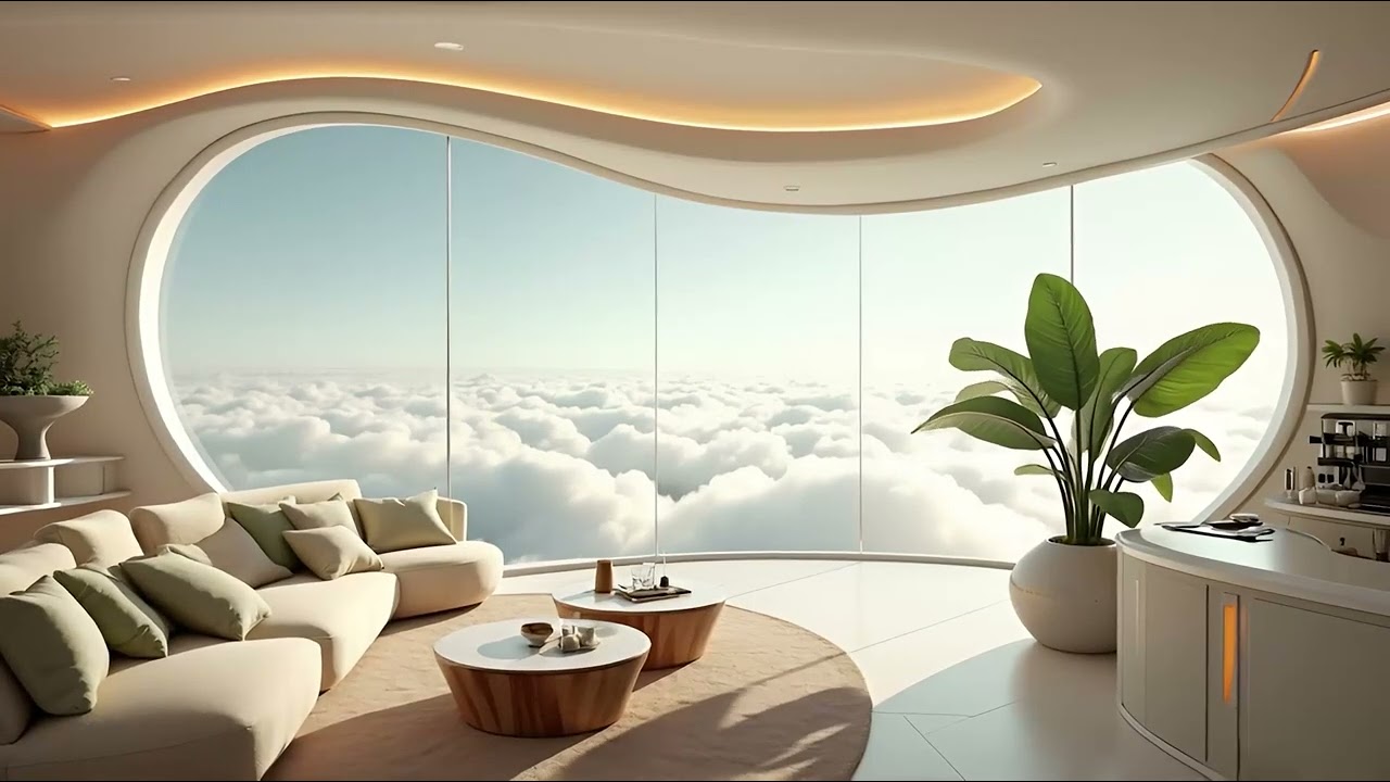 Peaceful Ambient Music in a Floating Lounge in the Sky | Noetic Sea