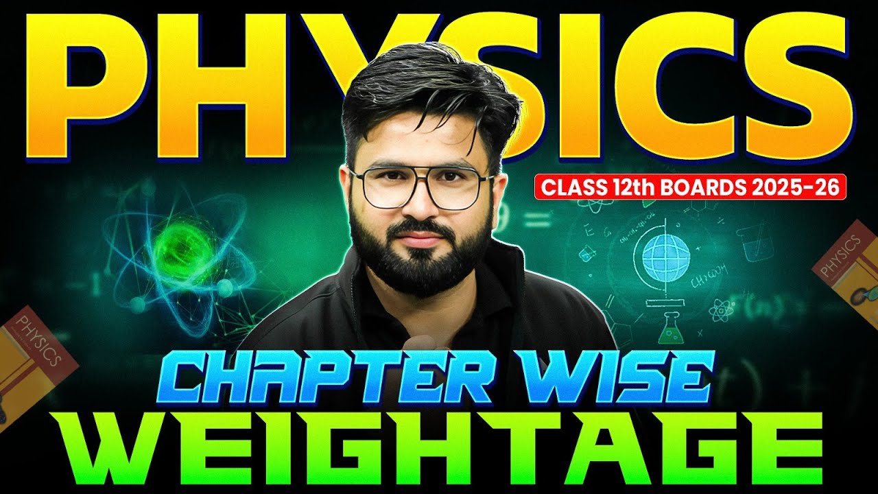 Chapter-Wise Weightage Analysis of Class 12th Physics | Board Exam 2025-26