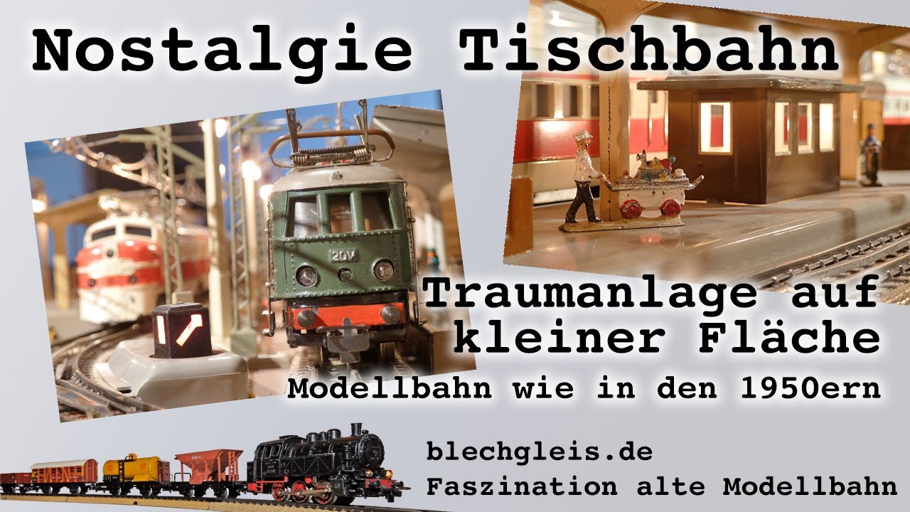 Tischbahn mit Märklin Mittelschienengleis - Traumanlage auf kleiner Fläche