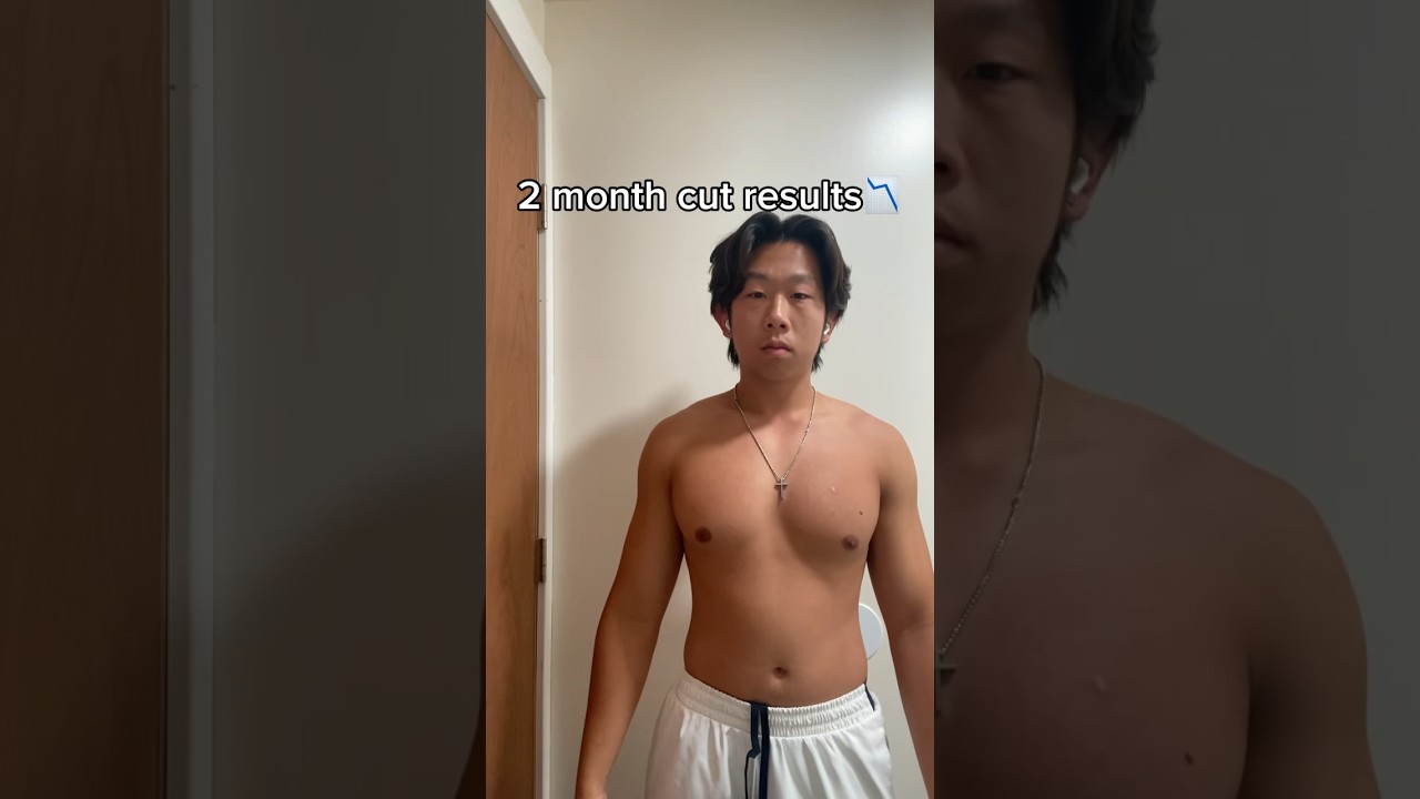 2 month cut transformation 📉 #gym #workout #gymtransformation #bodytrasformation #samsulek