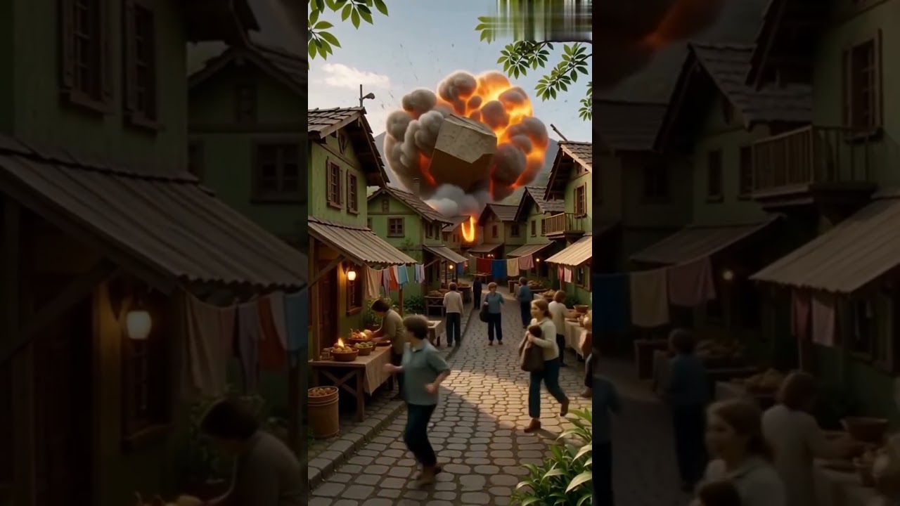 Volcanic Landslide Destroys Mountain Village 🏚️🔥