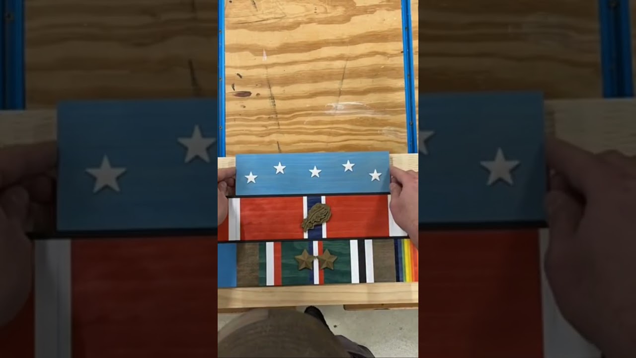 Medal of Honor!!  Wooden military ribbon rack.