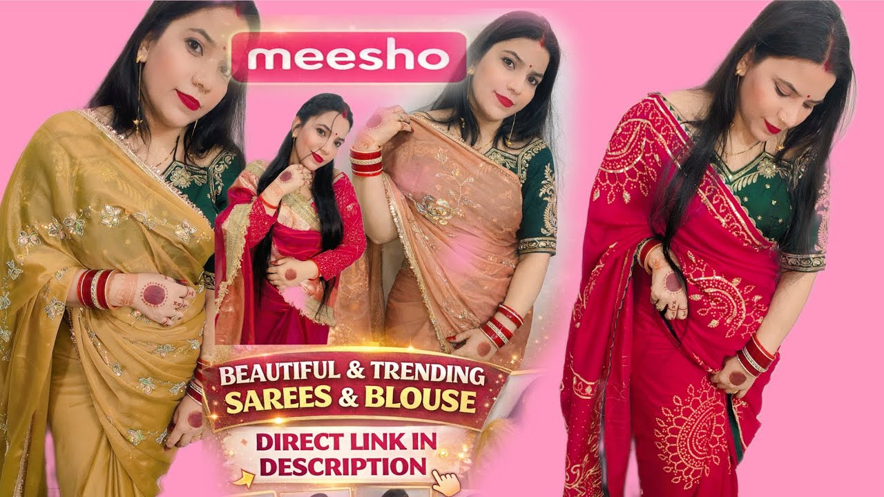 Meesho Latest Party Wear Saree🥻 Affordable price Main 💞