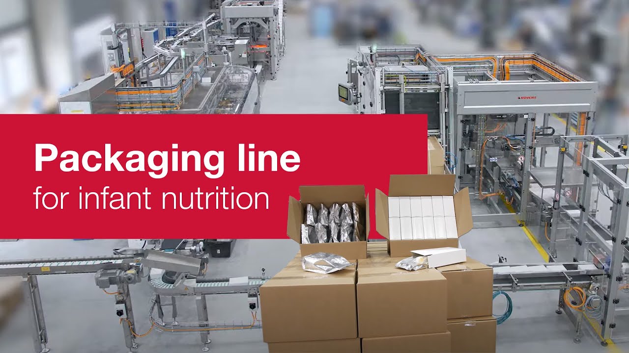 Automated packaging line for infant nutrition | ROVEMA