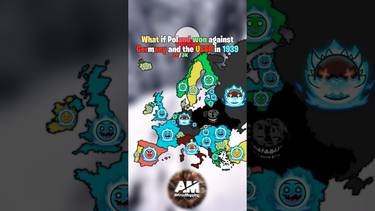 What if Polamd won against Germany and the USSR in 1939? | #mapping #mapper #ww2 #poland #map