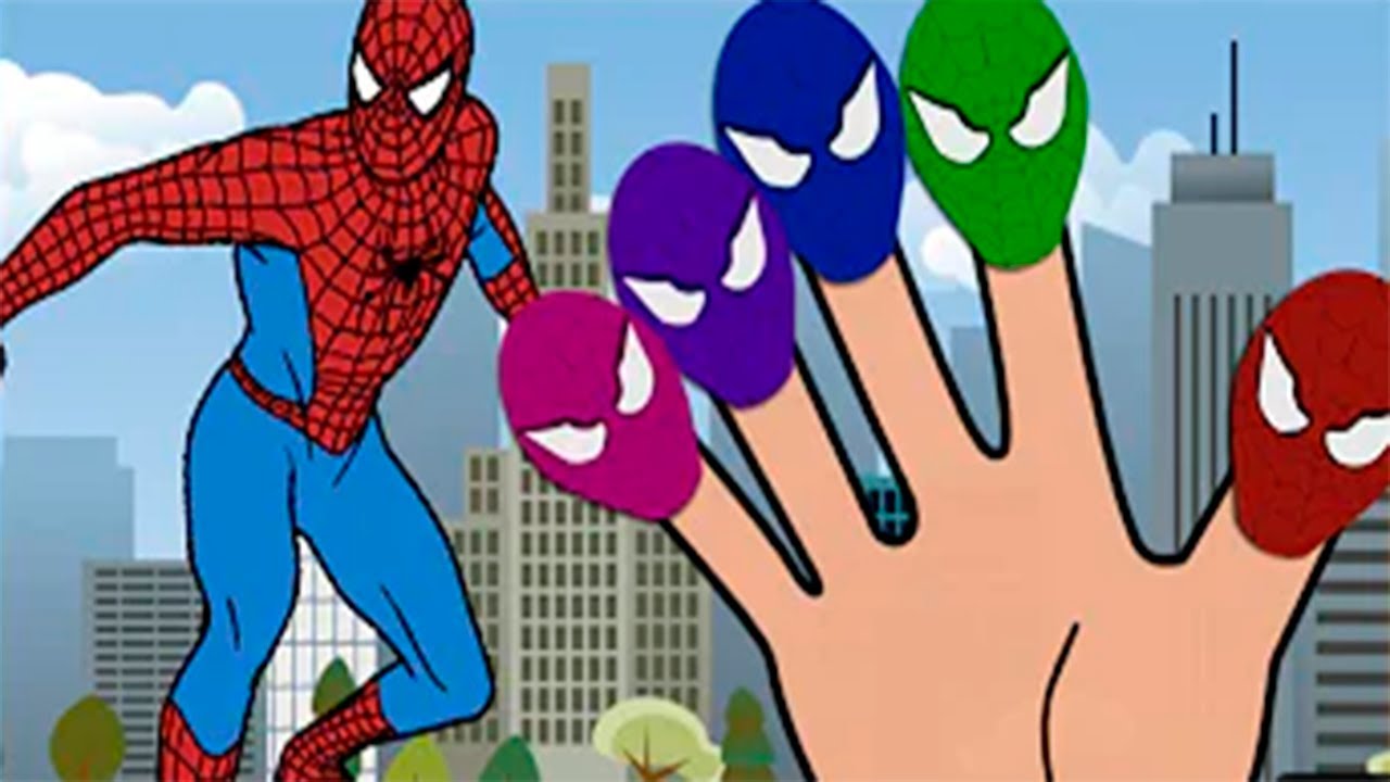 Spiderman Finger Family - Spider Man Super Heroes Finger Family Song