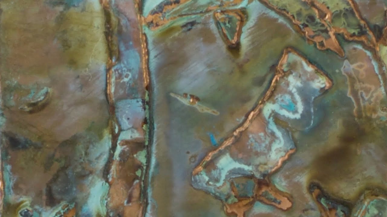 Part 2g: onion, rice and red radish. (ammonia copper patina)