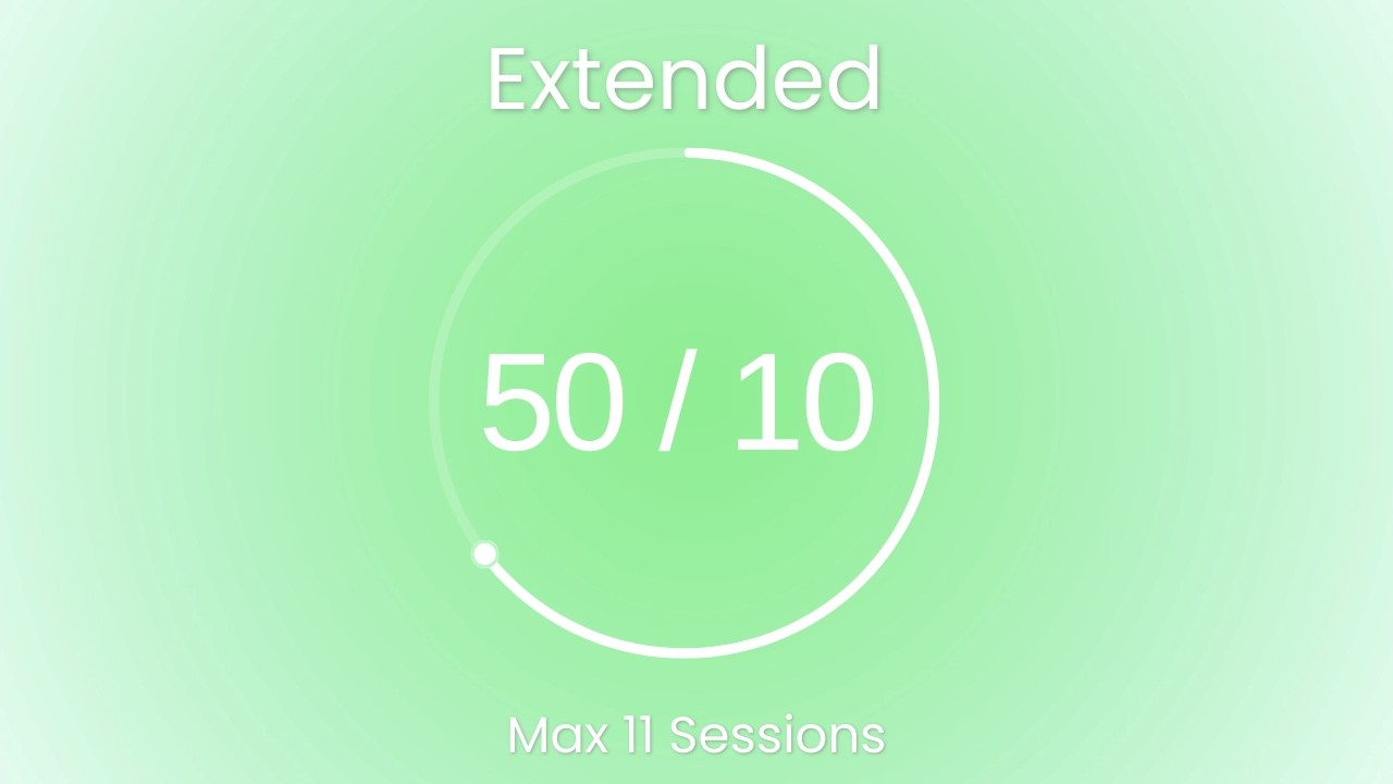 Extended Pomodoro 50/10 | Mint Morning Mist 💚 11 Sessions | #98FF98 #BDFCC9 #E6FFF0