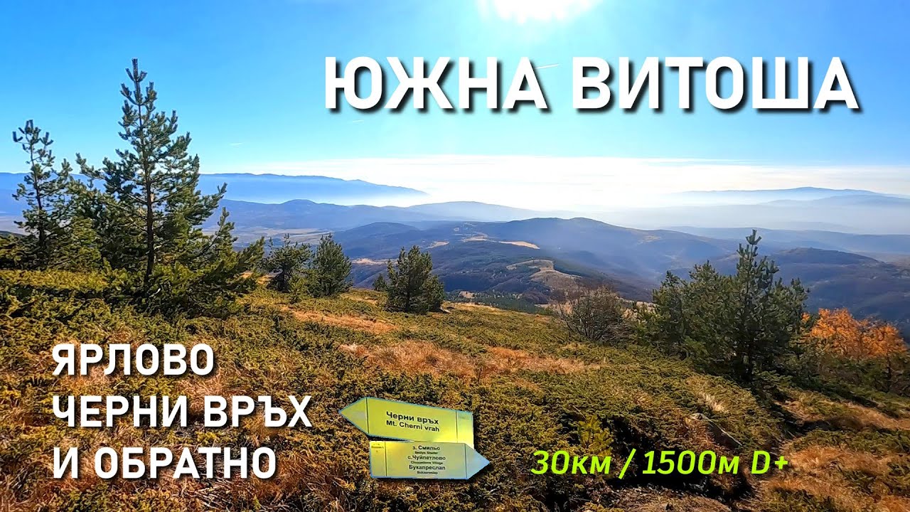 Южна Витоша: Ярлово - Черни връх - Войчинов рид