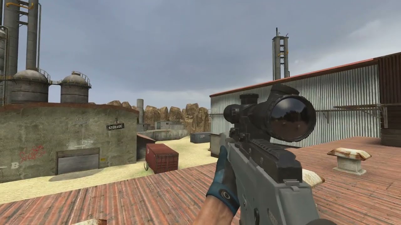 (CS:S) Glock, AUG, and SL8 preview