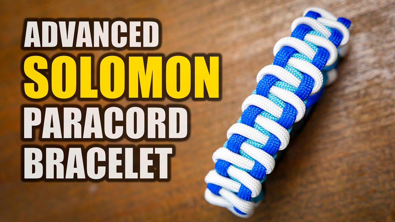 Advanced Solomon Paracord Bracelet - BUT IT'S EASY! | 2 Strand Core Paracord Bracelet tutorial