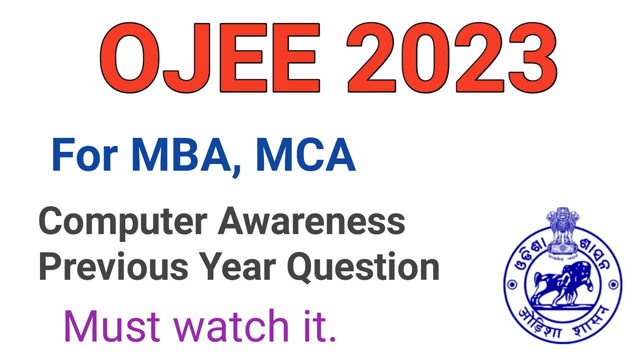 OJEE PREVIOUS YEAR QUESTION PAPER FOR MAB | MCA | COMPUTER 2022 PYQ OJEE | #UTKAL EDTECH #ojee